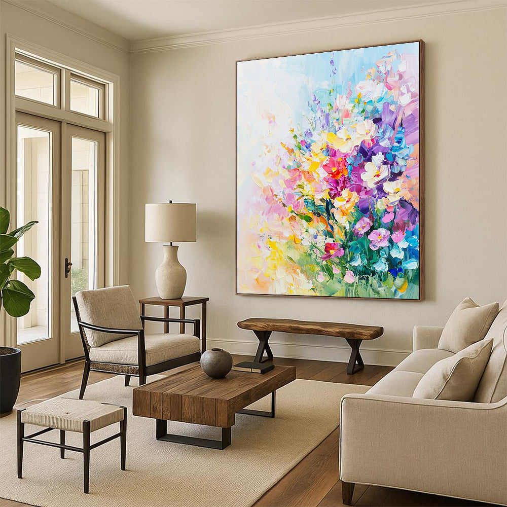 Colorful Flower Bouquet Abstract Painting for Feminine - Style Boutiques GAB1325