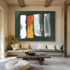 Brushstroke Abstract on Green Background ABS087