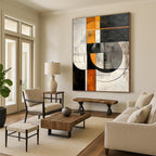 Geometric Circle Abstract - Precision - Based Abstract Painting GAB0658