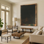 Dark Abstract Painting for Modern Art Gallery Installations GAB1283