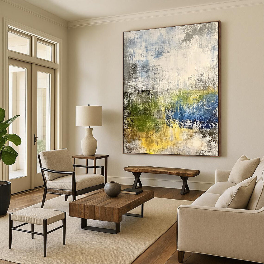Subtle Color Abstract - Understated Abstract Painting GAB0642