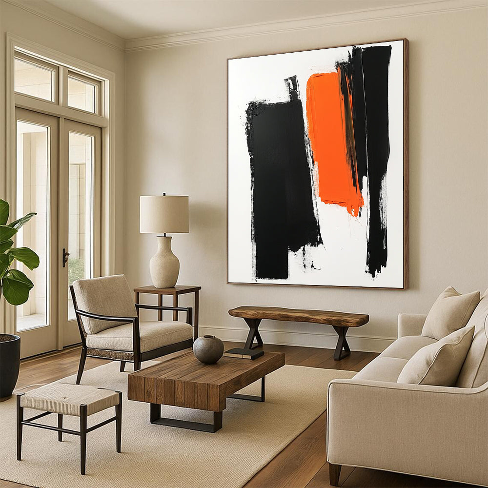 Bold Brushstrokes Abstract Painting with Raw Expression WINK187