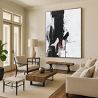 Black and White Heels Abstract Painting for Fashion - Forward Boutiques GAB0853