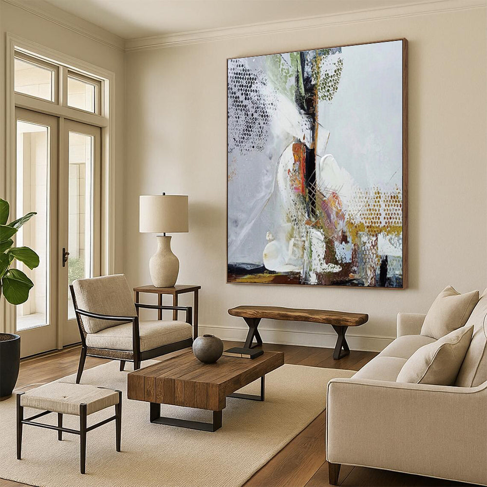 Intricate Abstract Design Abstract Painting for Modern Art Galleries HENG043