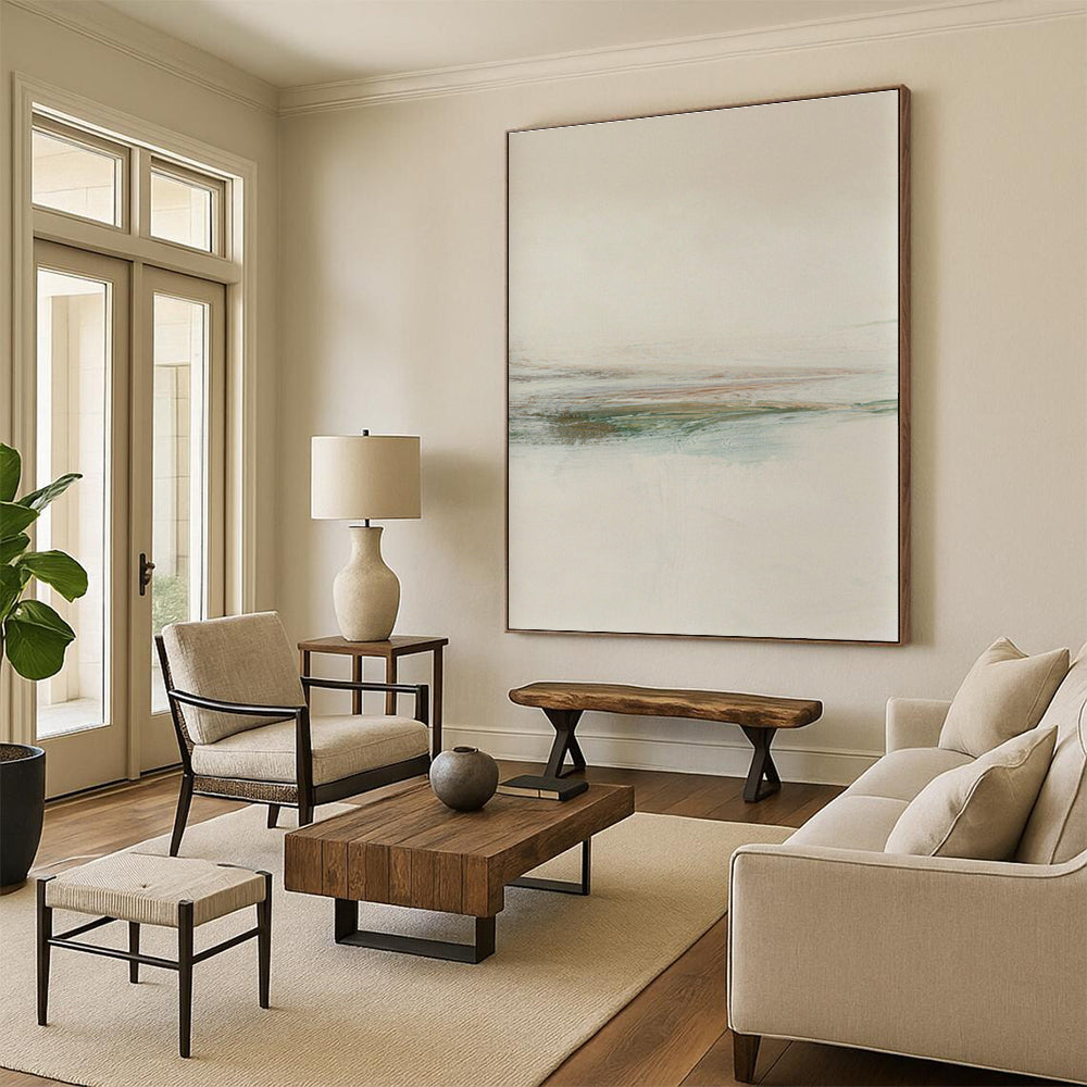 Gentle Soft - Toned Abstract Landscape for Restful Spaces HENG226