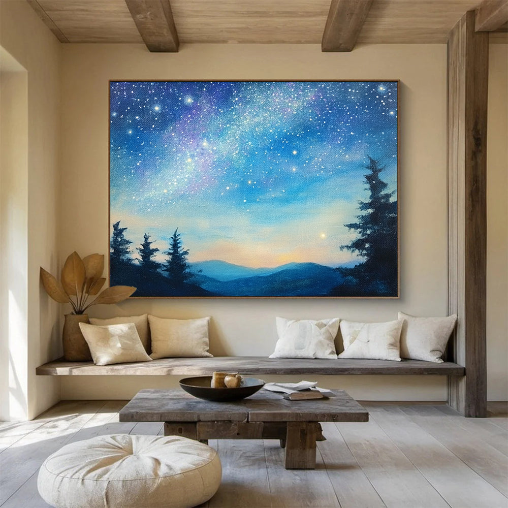 Starry Night Landscape - Celestial Wonder ABS013