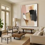 Pastel Block Abstract Painting with Gentle Harmony WINK771