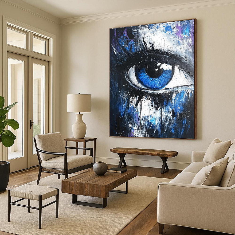 Expressive Abstract Eye Painting for Art - Centric Studios GAB1119