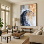 Wave Abstract Painting for Coastal - Themed Restaurants GAB1037