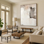 Cracked Wall Abstract Painting with Textured Realism WINK564