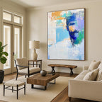 Colorful Portrait Abstract Painting with Expressive Hues WINK570