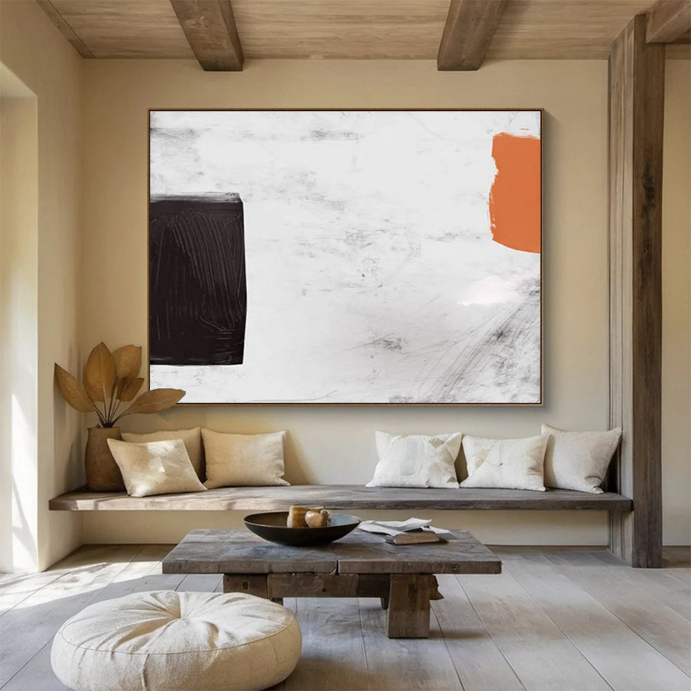 Bold Block Abstract Painting for Modern Art Galleries YHT146