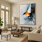 Abstract Bird in Flight Painting for Nature - Inspired Bedrooms GAB1132