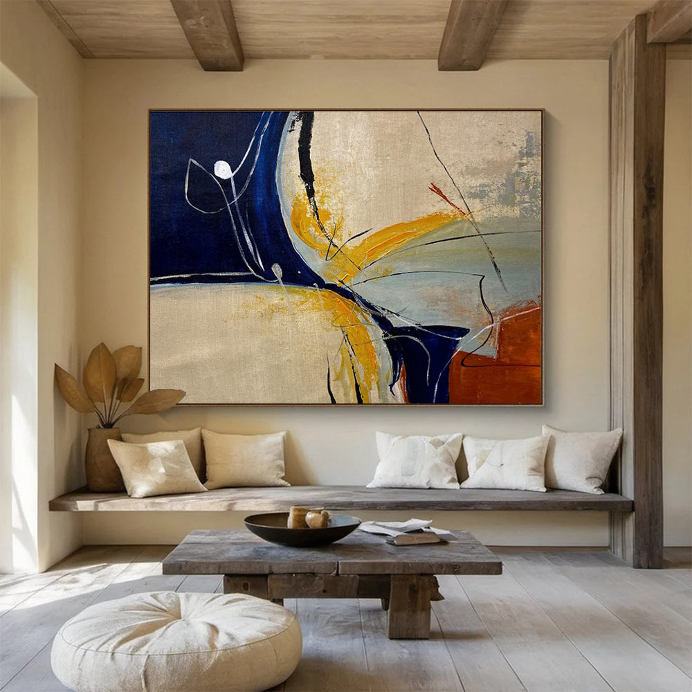 Minimalist Abstract Shapes Painting for Contemporary Offices YHT331