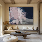 Soft Color Abstract Painting for Serene Bedrooms YHT142