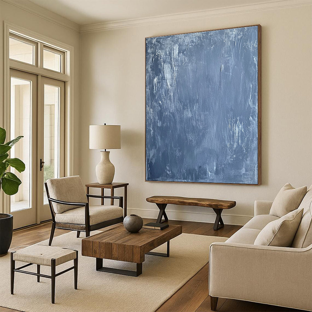 Gray Abstract Texture Painting with Subtle Depth WINK402
