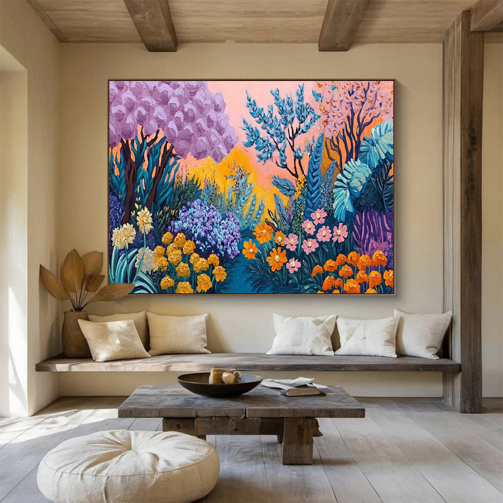 Fantasy Garden Abstract Painting for Bohemian - Style Cafes YHT418
