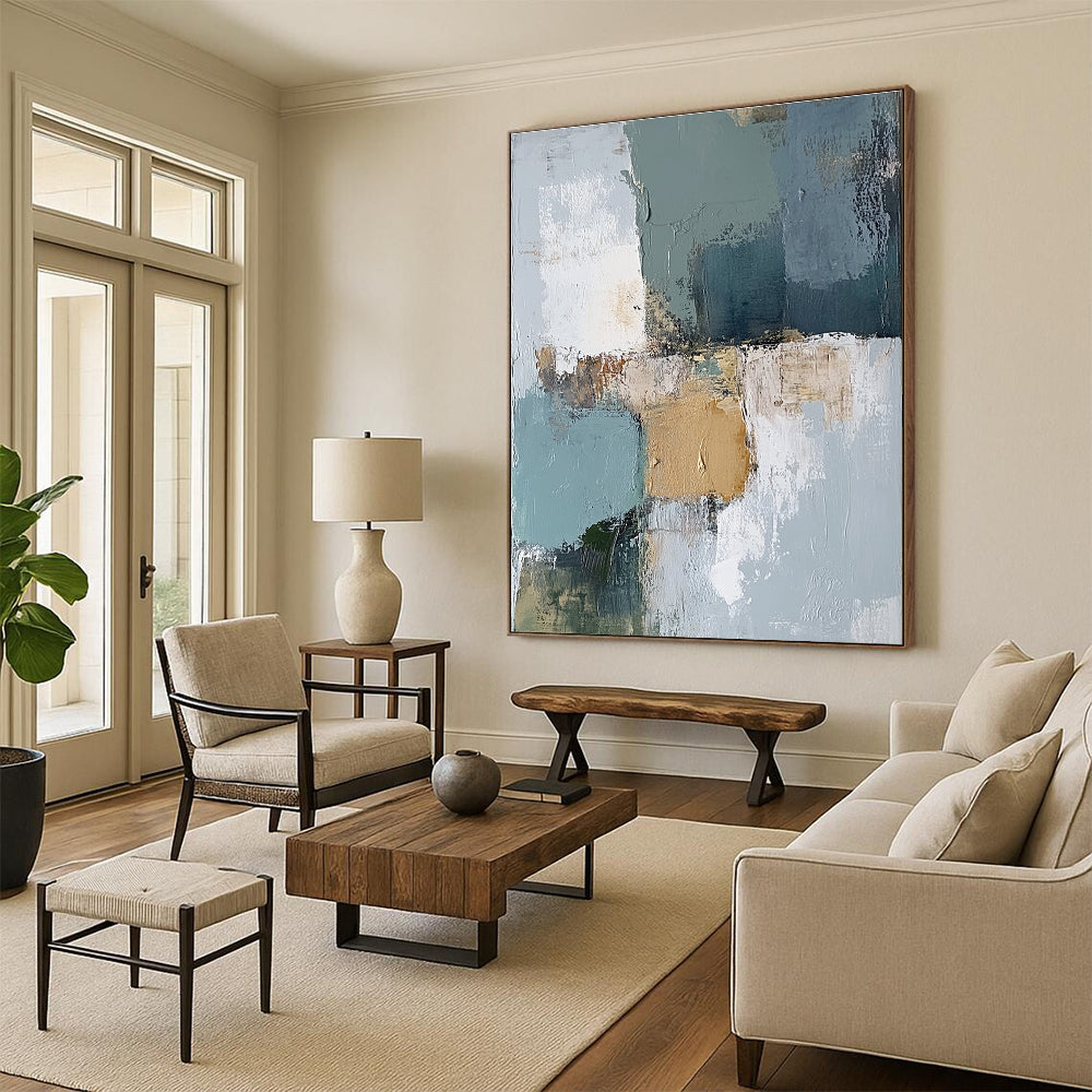 Muted Tones Abstract Painting with Subtle Sophistication WINK753