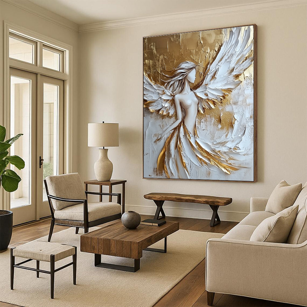 Handmade Large Custom Abstract Painting for Bedroom & Living Room GAB1519