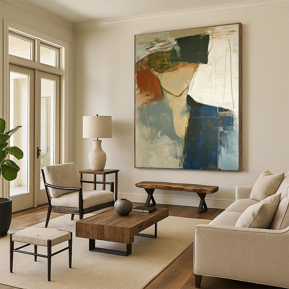 Abstract Figure in Color Painting for Thoughtful - Styled Studios GAB1097