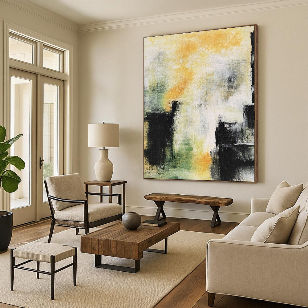 Colorful Abstract Haze Painting with Dreamy Atmosphere WINK435