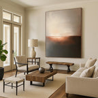 Copper Horizon Abstract - Subtle Landscape Art GAB0561