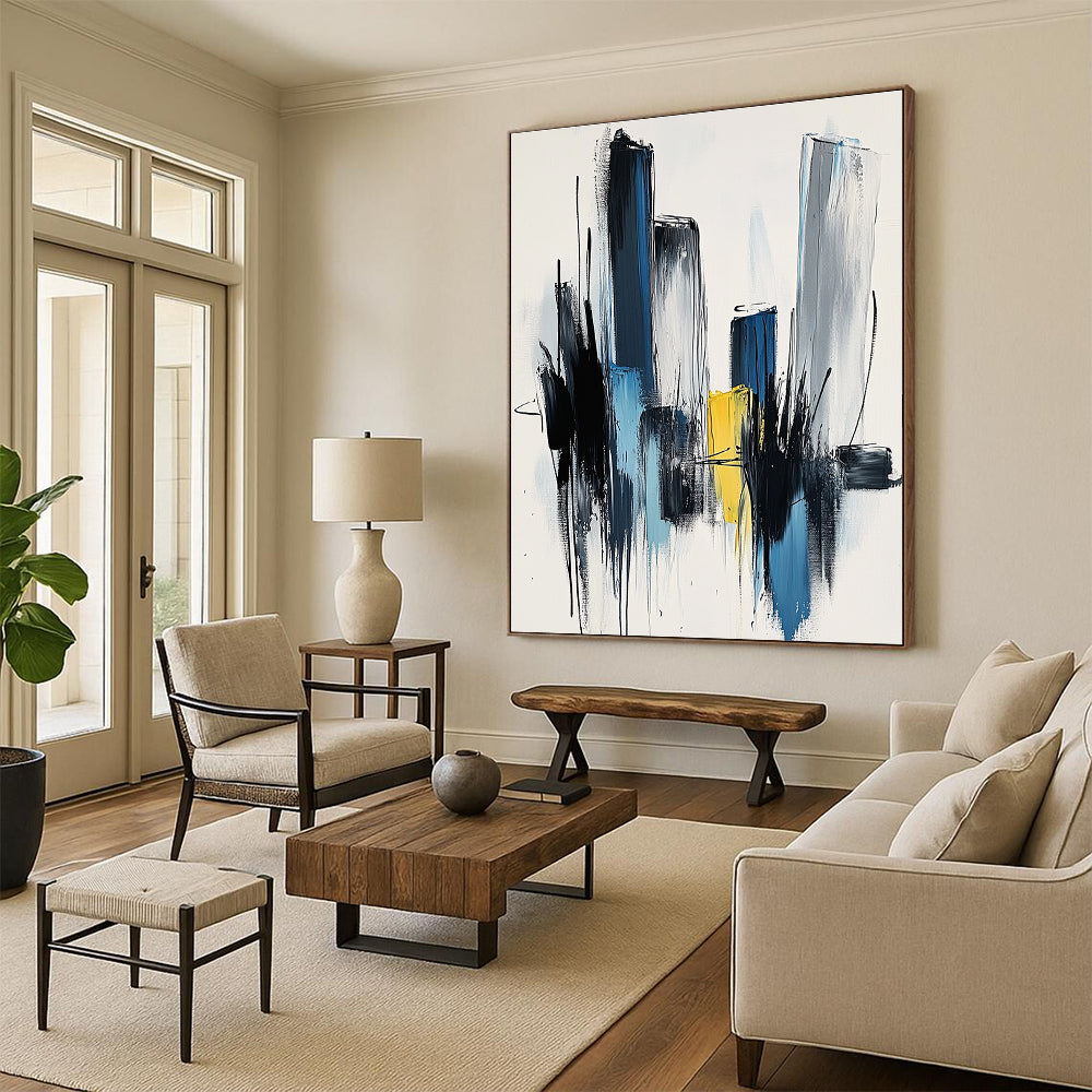 Cityscape Abstract Painting with Urban Energy WINK444