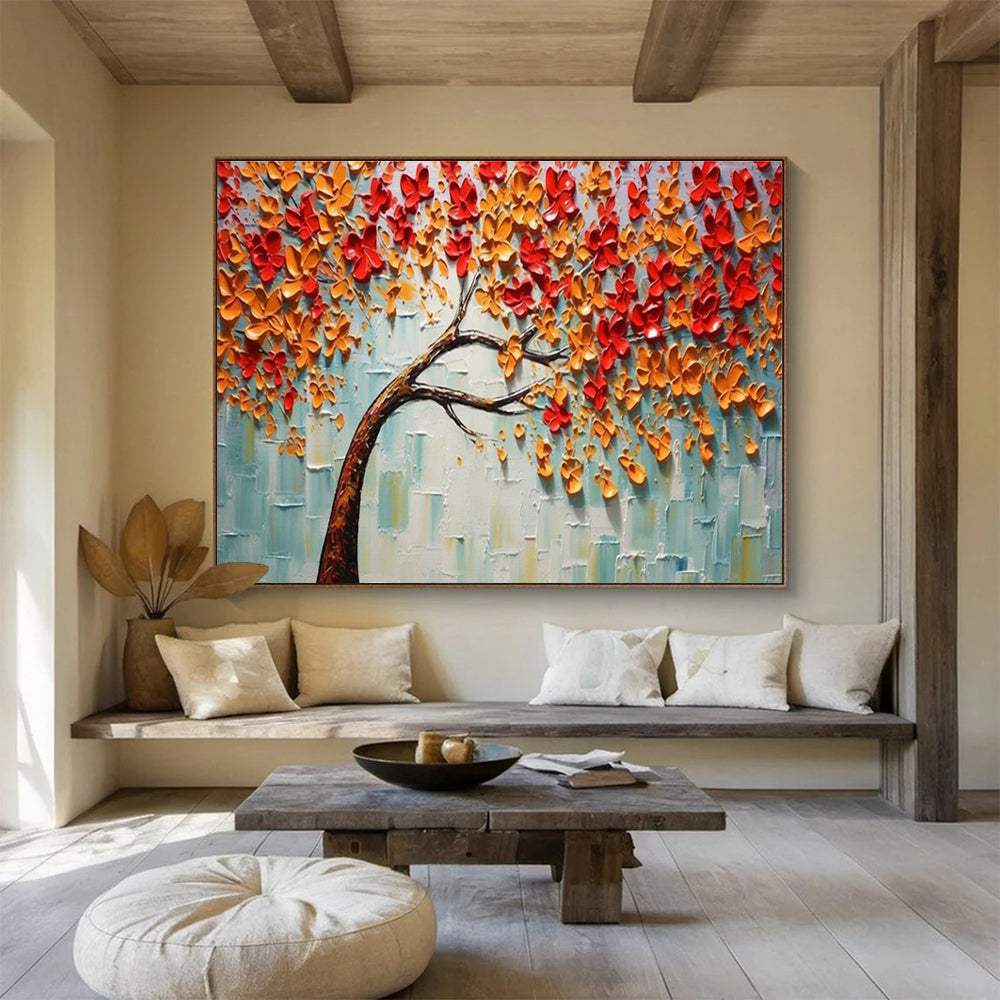 3D Flowering Tree Abstract Painting for Garden - Themed Cafes YHT168