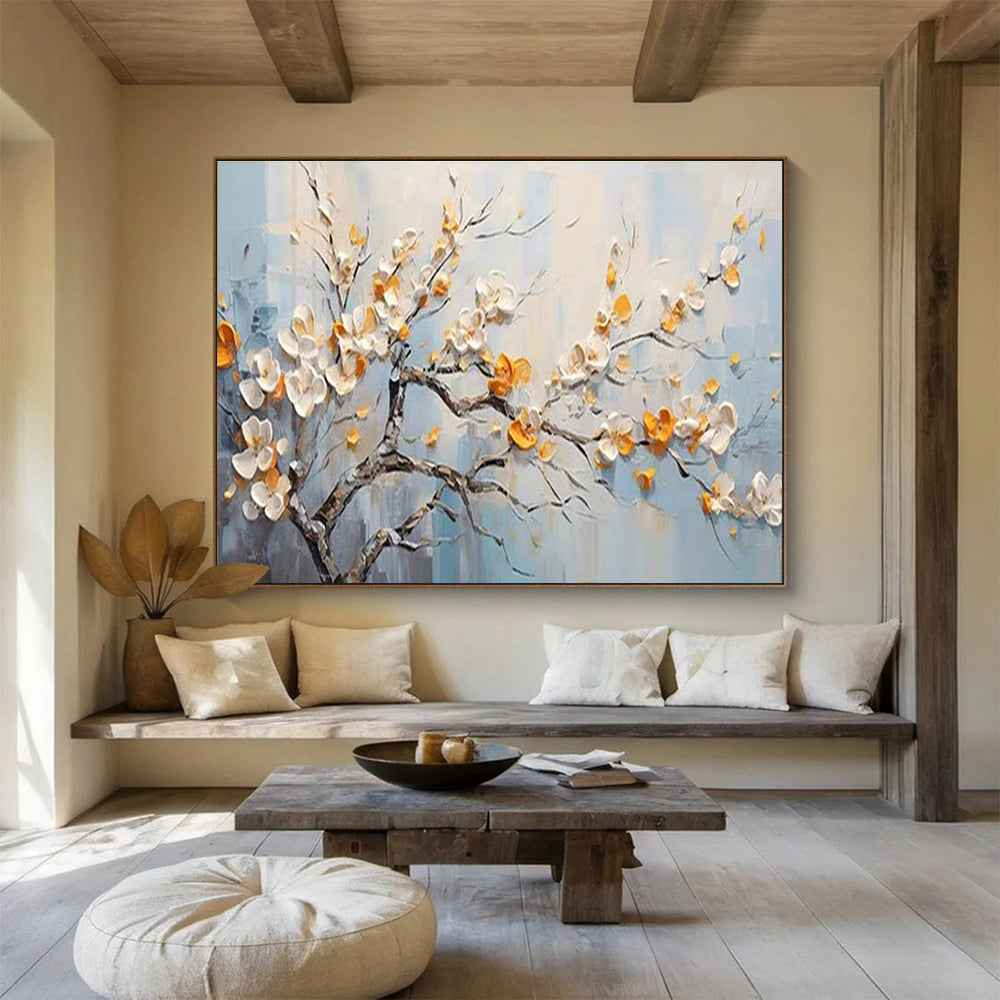 Blooming Tree Abstract Painting for Minimalist Interiors YHT202
