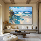 Beach Waves Abstract Painting for Surf Shop Lounges YHT438