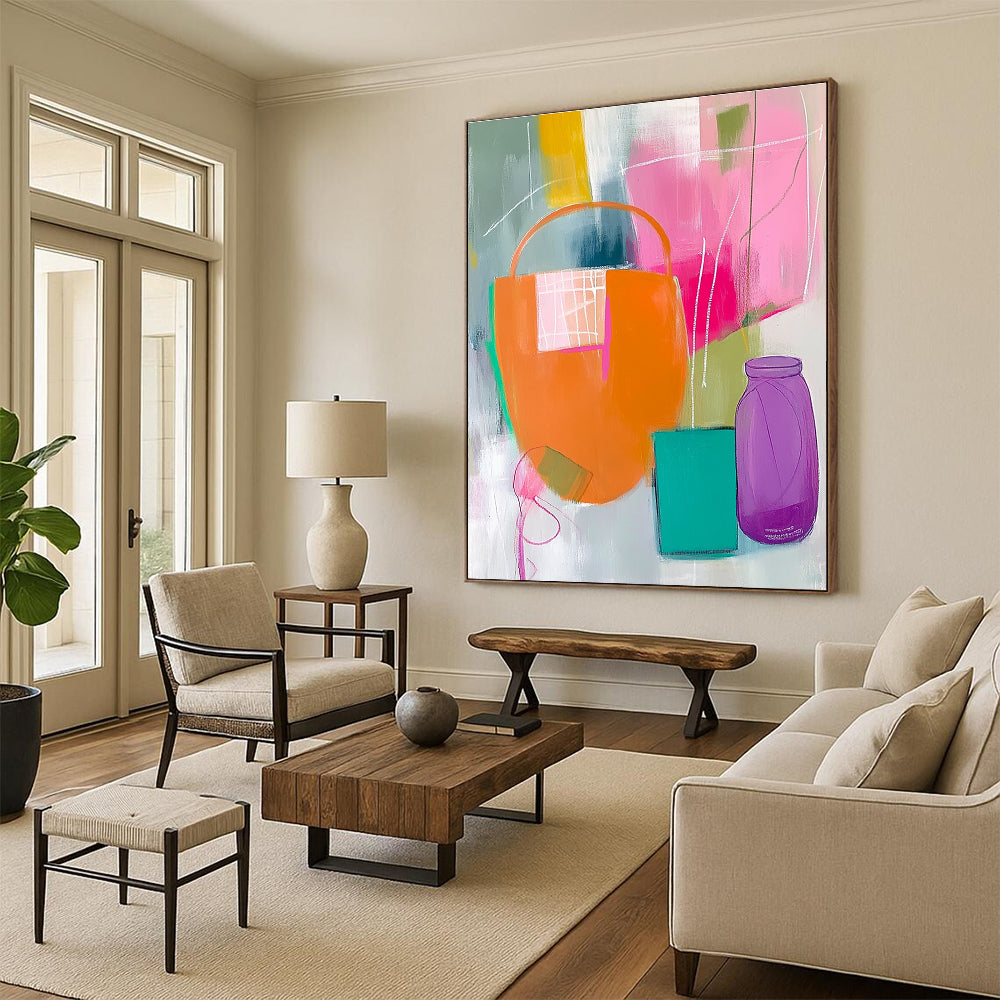 Still Life Abstract Painting for Contemporary Kitchen Dinettes GAB1219