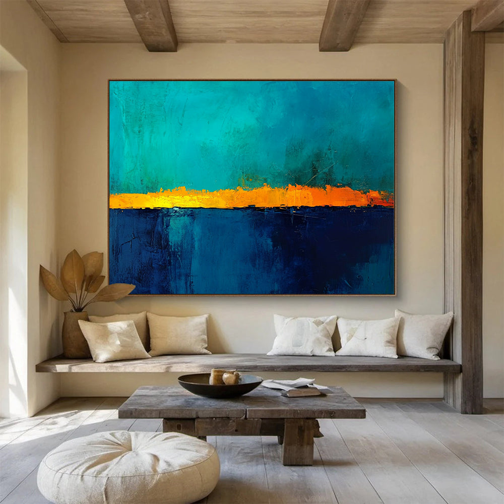 Bold Color Abstract Horizon  Dramatic Skies ABS115