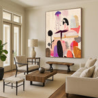 Girl on Book with Jellyfish - Whimsical Narrative Art GAB0394