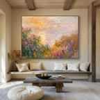 Flower Field Abstract Painting for Garden - Themed Cafes YHT195
