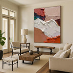 Tactile Textured Color Palette Abstract Painting for Artistic Spaces HENG263