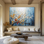 3D Blossom Tree Abstract Painting for Elegant Living Rooms YHT160