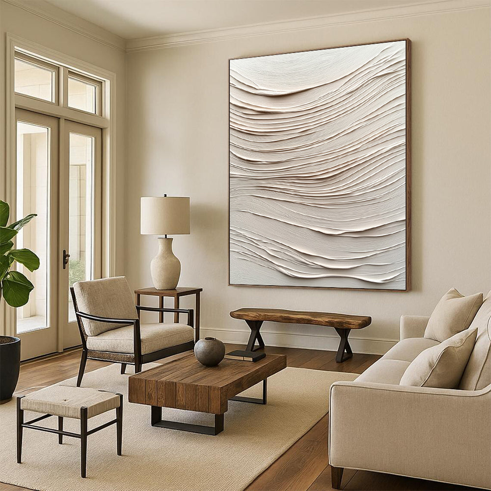 Textured - Wave Abstract Painting with 3D Effects WINK873