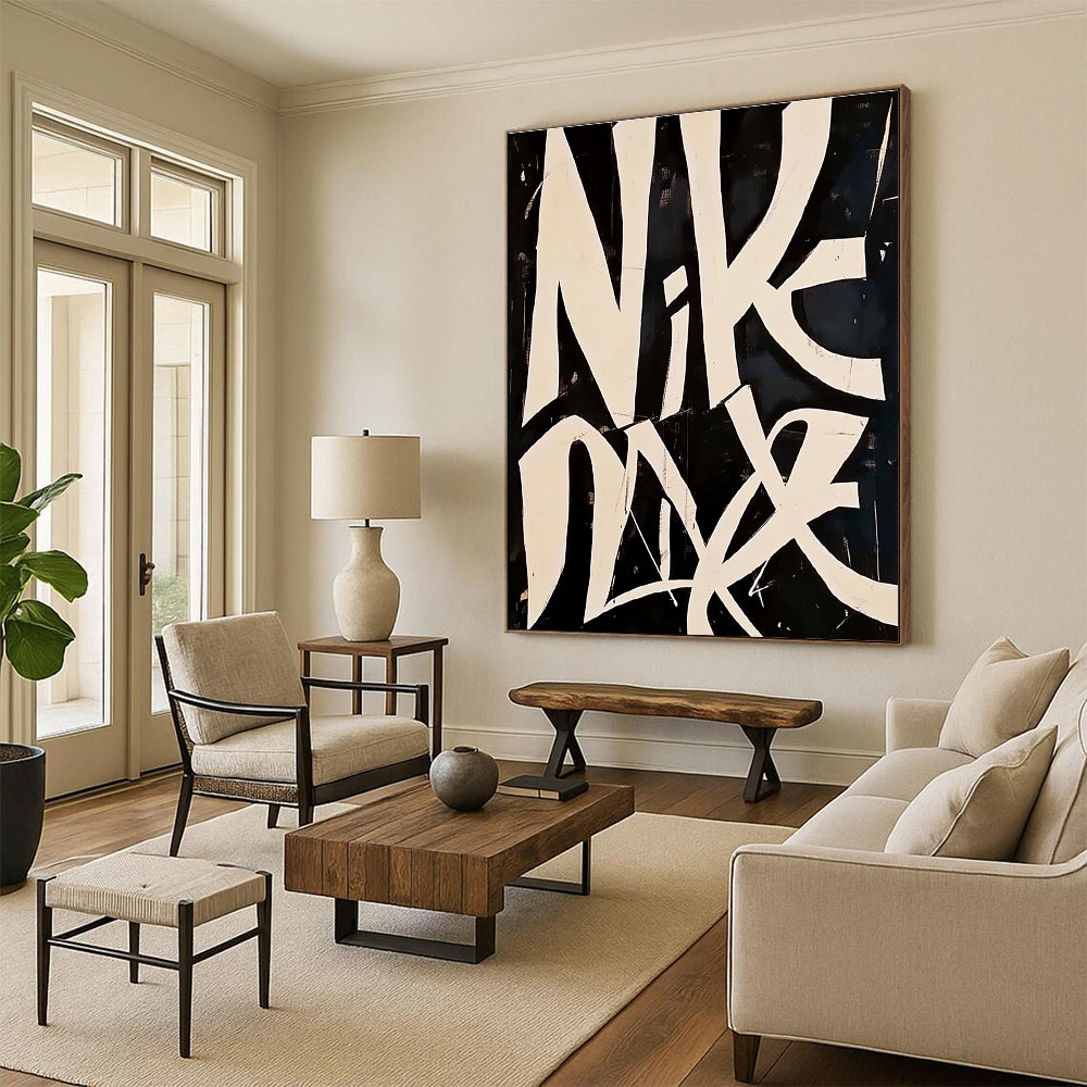 Nike - Inspired Graffiti Bold Brand - Themed Abstract Painting GAB0290