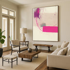 Pink and Purple Strokes Expressive Abstract Painting GAB0340
