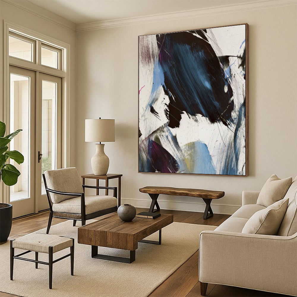 Dynamic Colorful Abstract Painting for Creative Co - Working Spaces HENG186