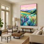 Colorful Rolling Hills Landscape - Modern Impressionist Art GAB0386
