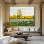 Summer Meadow Abstract Painting for Outdoor - Themed Cafes YHT216