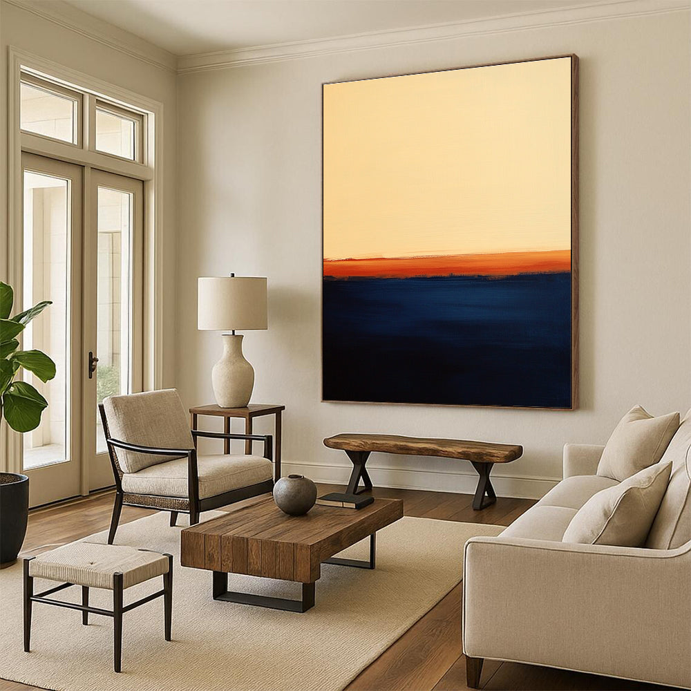 Sunset Abstraction Abstract Painting with Tranquil Gradients WINK192