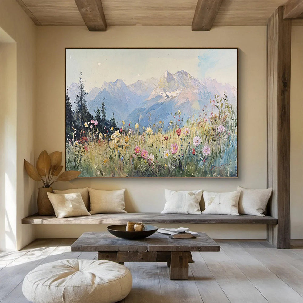 Alpine Meadow Abstract Painting for Outdoor - Enthusiast Studies YHT409