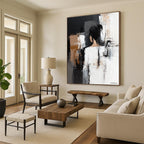 Abstract Female Figure Painting for Contemporary Bedroom Decor GAB1243