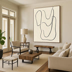 Minimal Line Art - Abstract Figure Drawing GAB0553