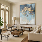 Golden Tree Abstract Painting for Bohemian - Style Living Rooms GAB1255