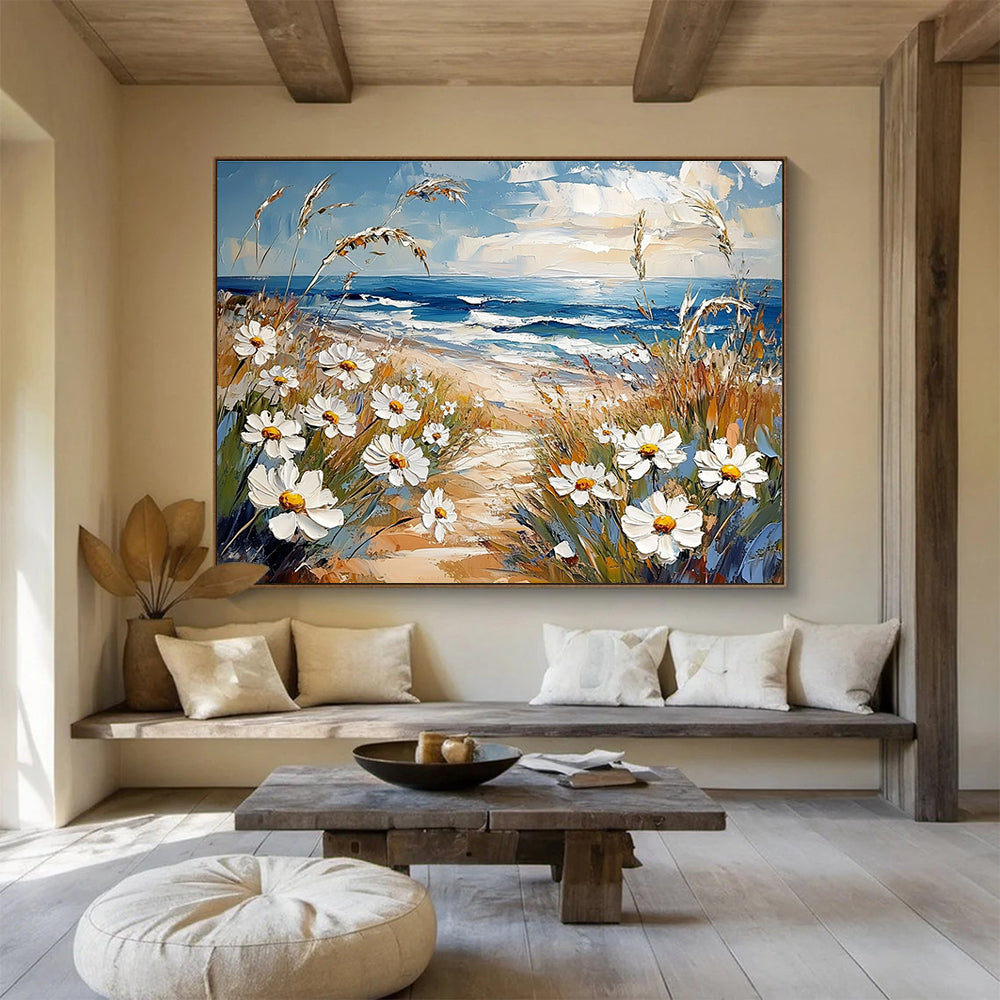 Beach with Daisies - A Summer Idyll ABS012