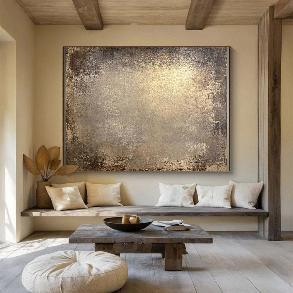 Textured Neutral Tones Timeless Elegance Abstract Painting ABS124