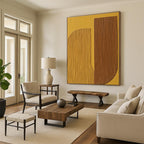 Textured Geometric Shapes - Minimalist Abstract Art GAB0428